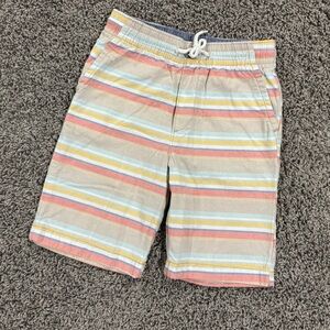 Oshkosh Boys preppy striped shorts with drawstring waist, size 8